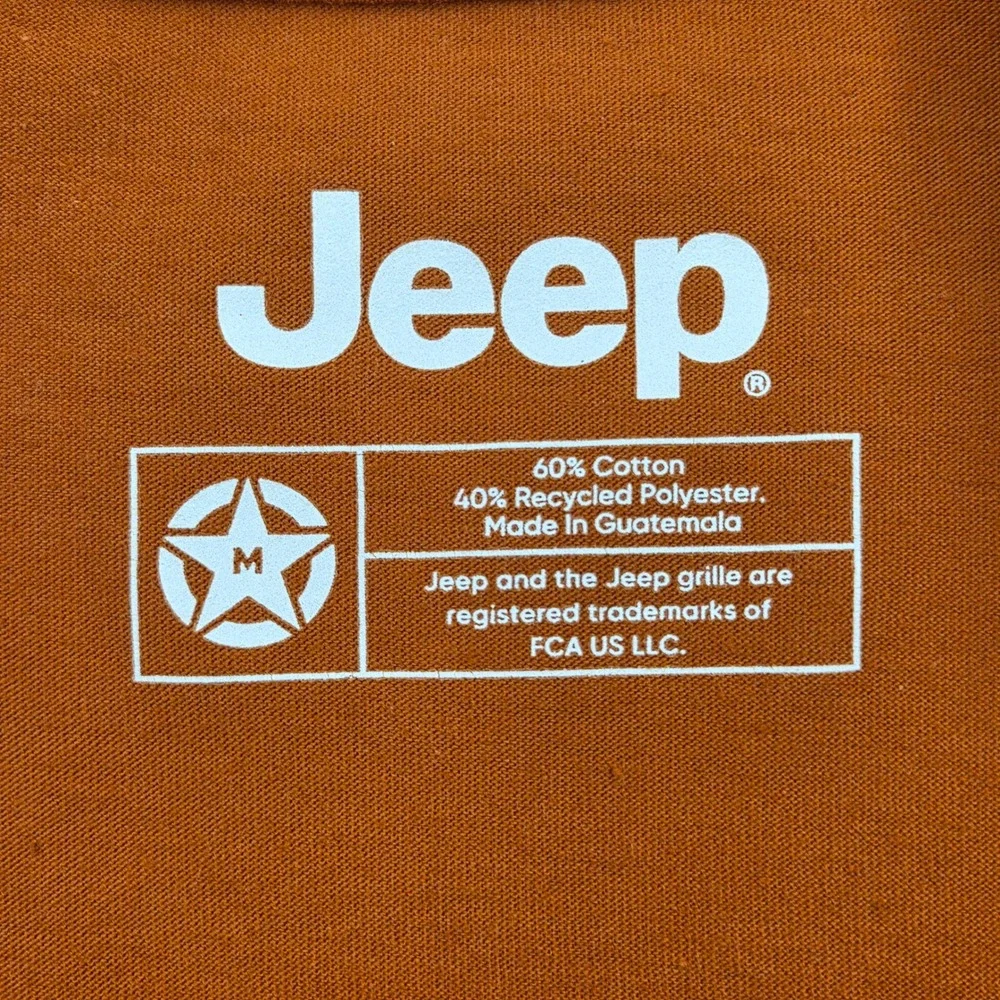 Jeep‎ Graphic T-Shirt Burnt Orange Mountain Adventure Short Sleeve Mens Medium